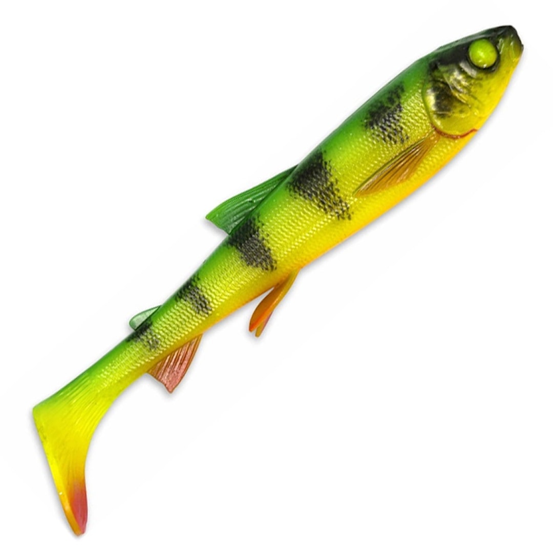 Läs mer om Savage Gear 3D Whitefish Shad 20 cm fiskjigg Firetiger