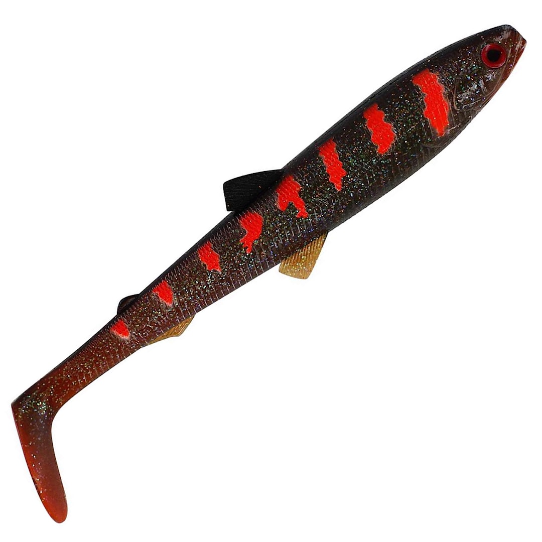 Westin BullTeez Shadtail 18 cm jigg Motoroil Blood
