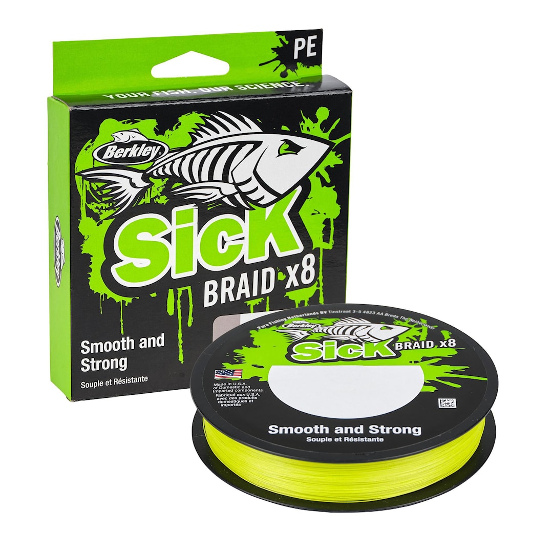 Berkley Sick Braid X8 Flame Green 300 m flätlina 0,14 mm