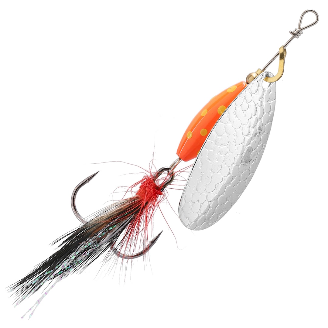 Mikado M-Grub 9 g spinnare Silver / Red Tiger