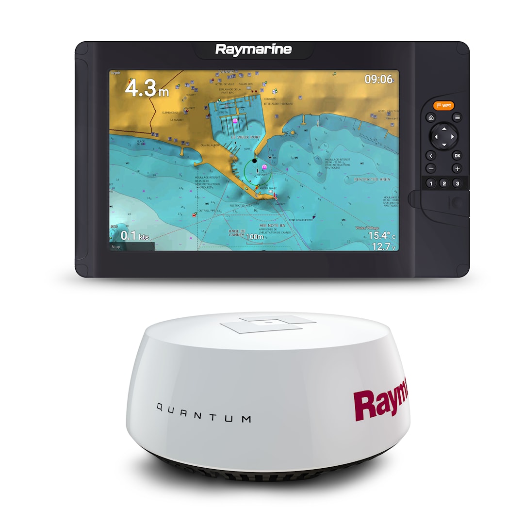 Raymarine Element 12 S karttaplotteri + Quantum 18 Q24W Wi-Fi tutka + virtakaapeli