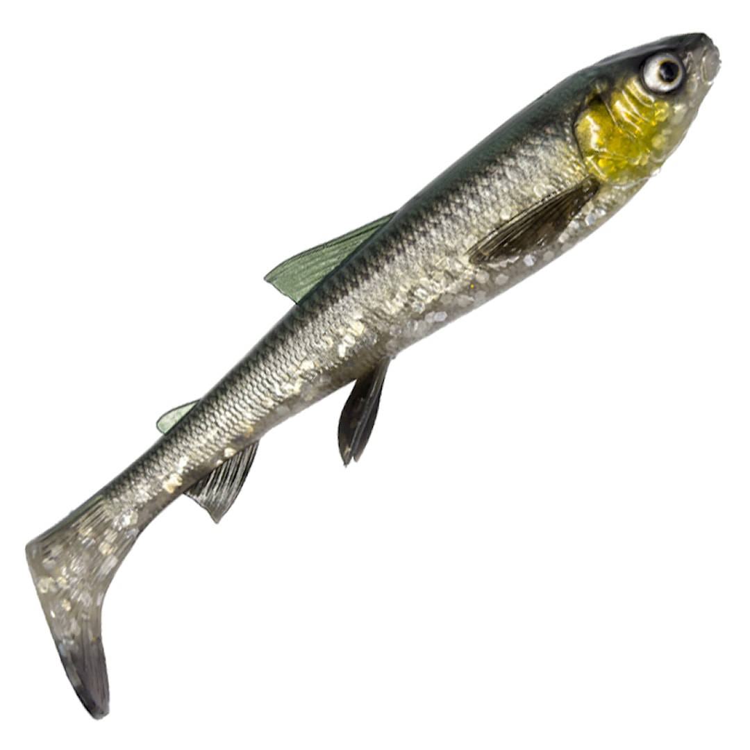 Savage Gear 3D Whitefish Shad 27 cm fiskjigg Green Silver