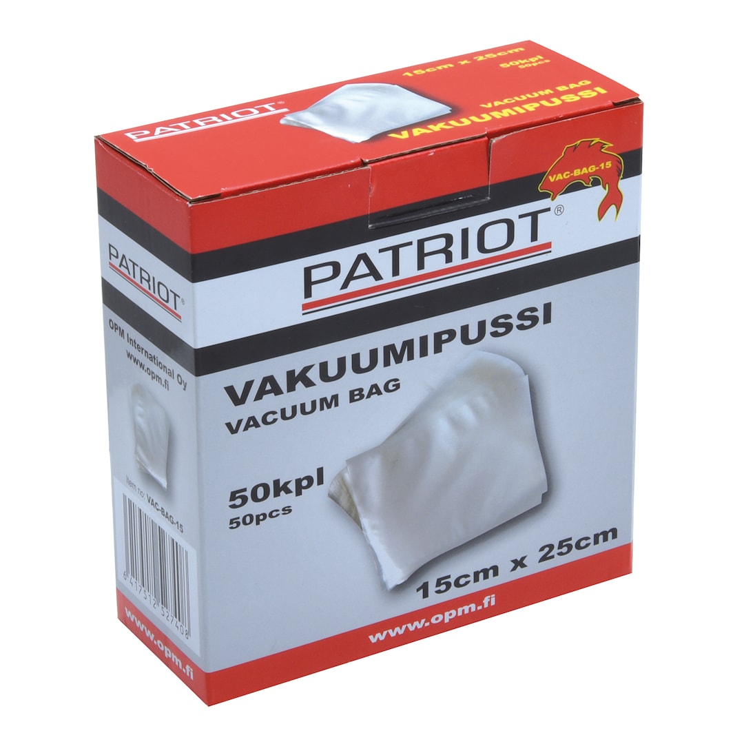 Patriot vakuumpåse 15cm x 25cm 50st/pkt