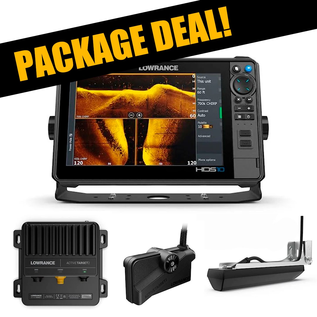 Läs mer om Lowrance HDS Pro 10 + Active Target 2 livepaket med 3 in 1 HD givare