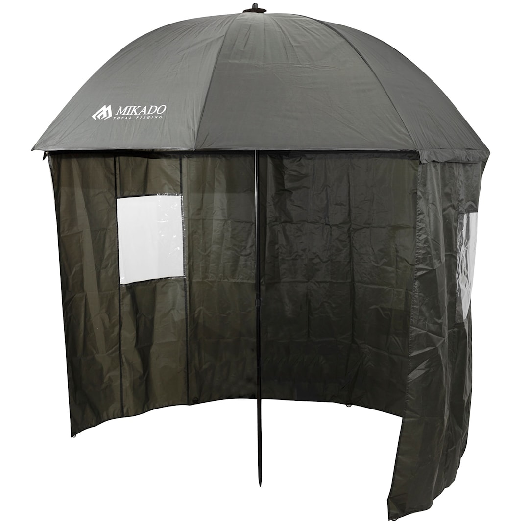 Mikado Fishing Umbrella med sidoskydd 2,5 m