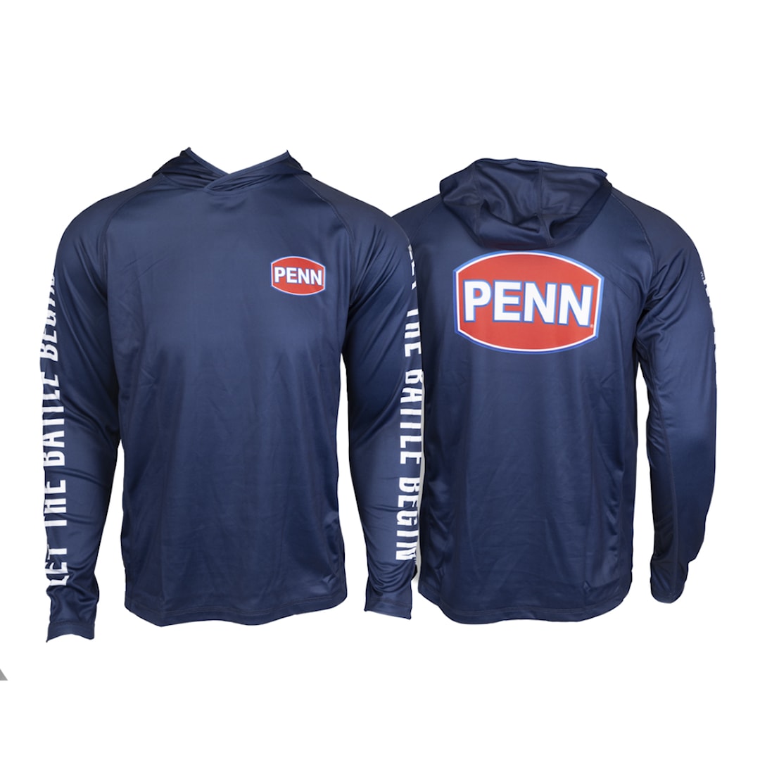 Läs mer om Penn Pro Hooded Jersey UPF30 långärmad fisketröja XXL