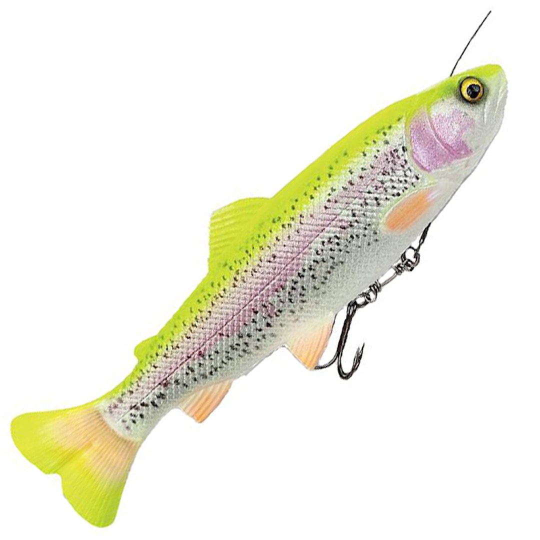 Läs mer om Savage Gear 4D Line Thru Pulse Tail Trout 16 cm Lemon Trout