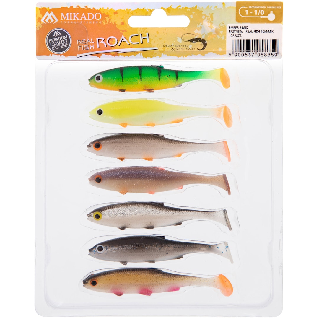 Läs mer om Mikado Real Fish Roach 7 cm jigg 7 st/pkt