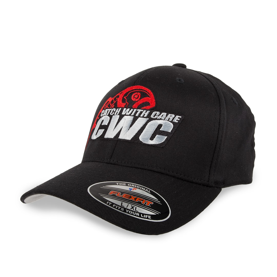 CWC Flexfit Cap musta S/M lippis