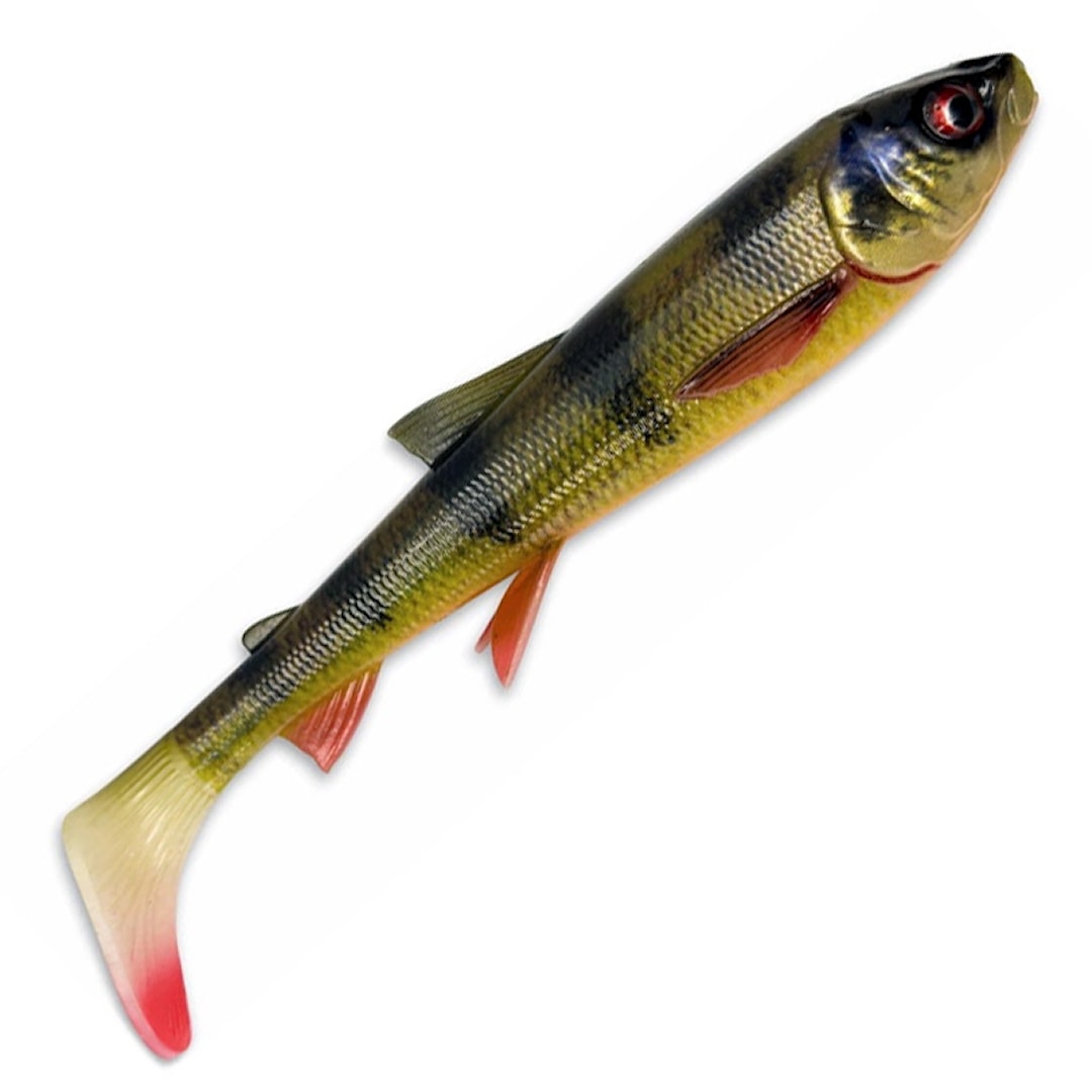 Läs mer om Savage Gear 3D Whitefish Shad 20 cm fiskjigg Perch