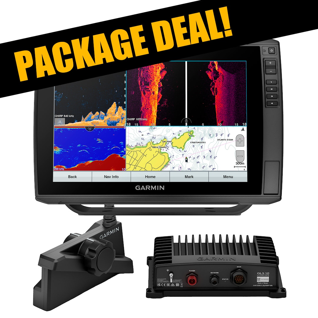 Garmin ECHOMAP Ultra 122sv + LiveScope Plus livepaket med GT56 givare