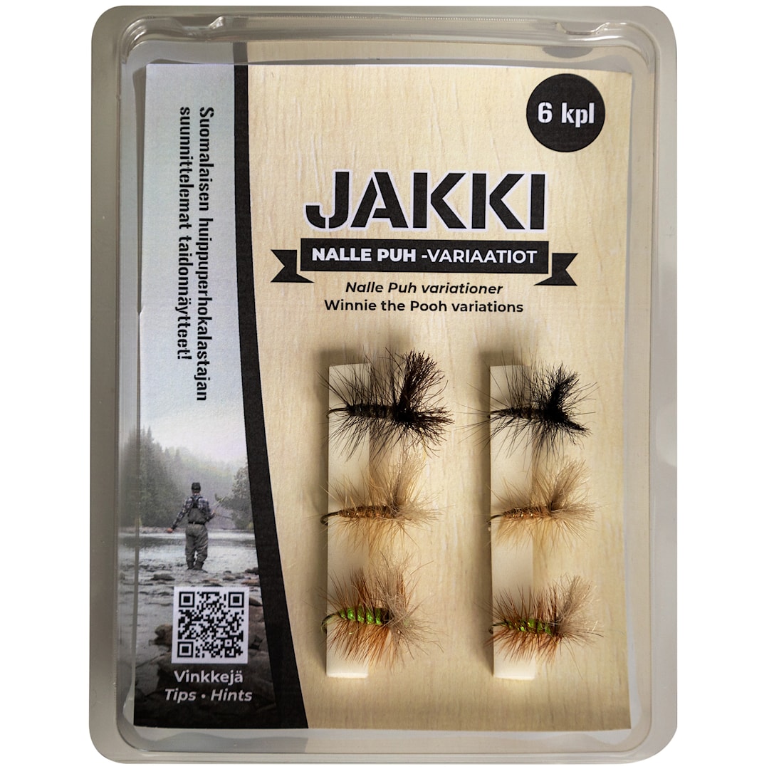 Jakki Nalle Puh flugsortiment 6 st/pkt