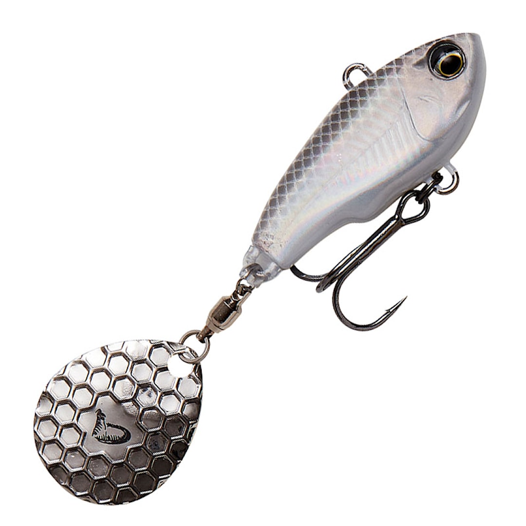 Savage Gear Fat Tail Spin 24 g White Silver