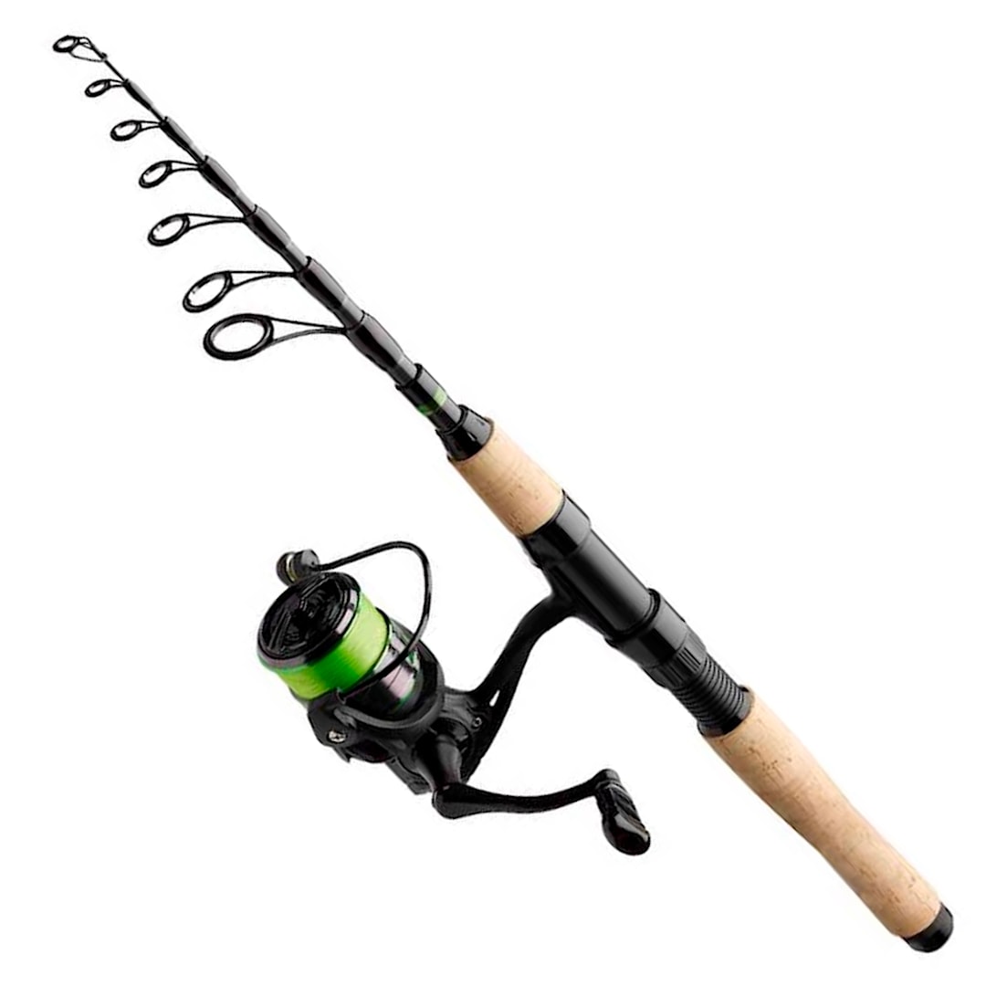 Kinetic Beaster CT Tele haspelset med flätlina 180 cm 3-15 g