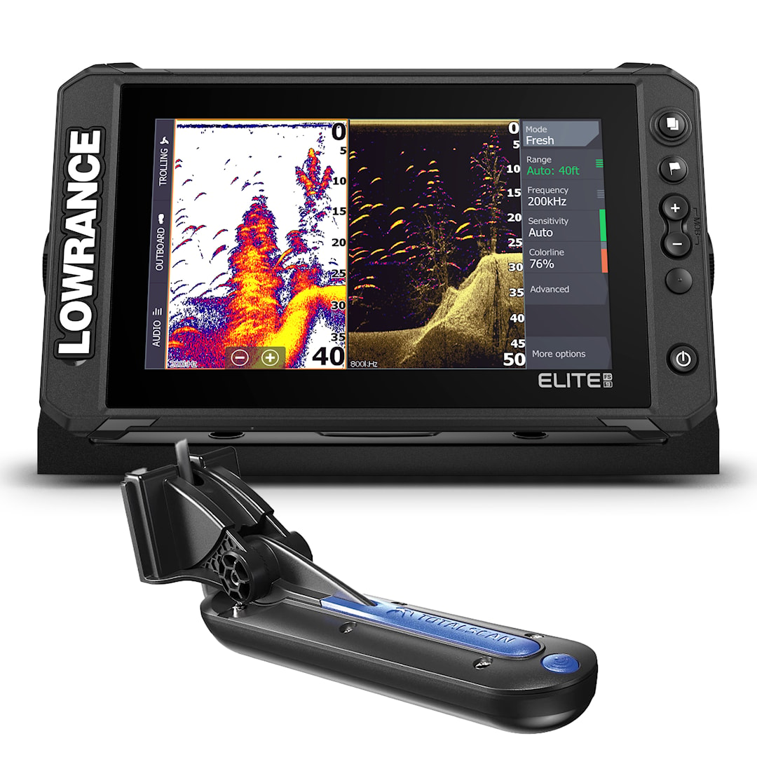 Läs mer om Lowrance Elite FS 9 Black Edition kombienhet med TotalScan 3-in-1 givare