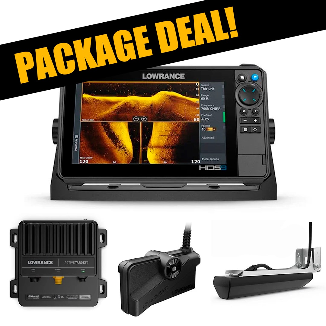 Lowrance HDS Pro 9 + Active Target 2 livepaket med 3 in 1 HD givare