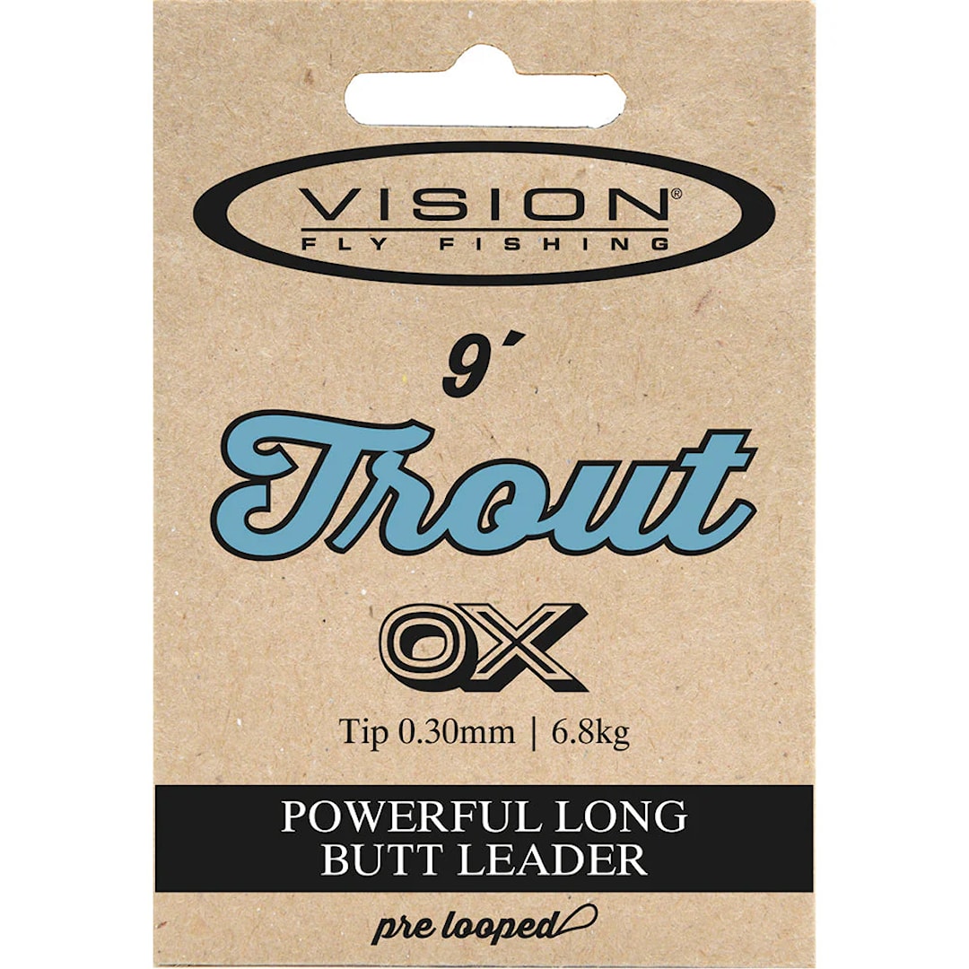 Vision Trout Leader 9´ taperad tafs 1X