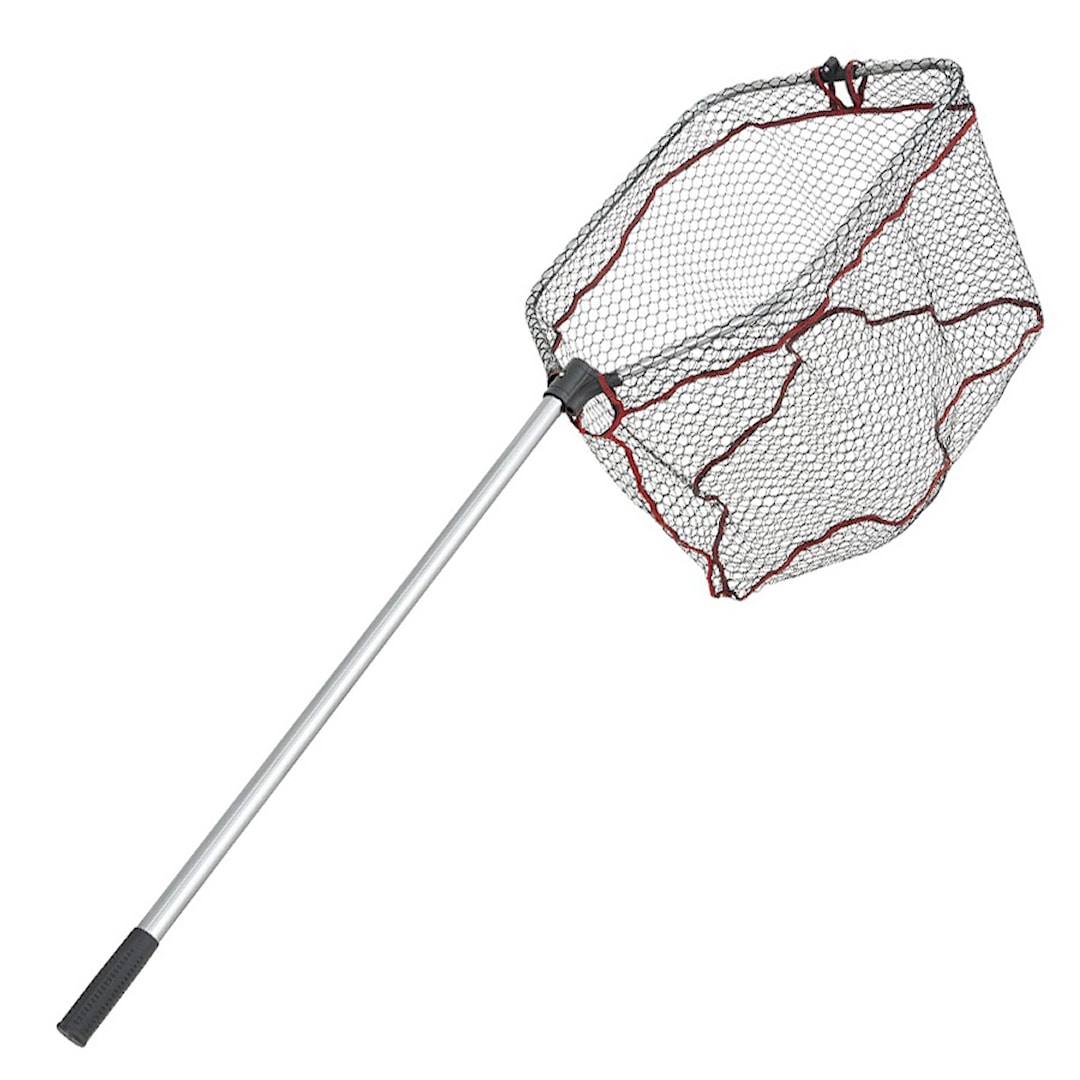 Läs mer om Abu Garcia Folding Landing Net XL hopfällbar håv med gumminät