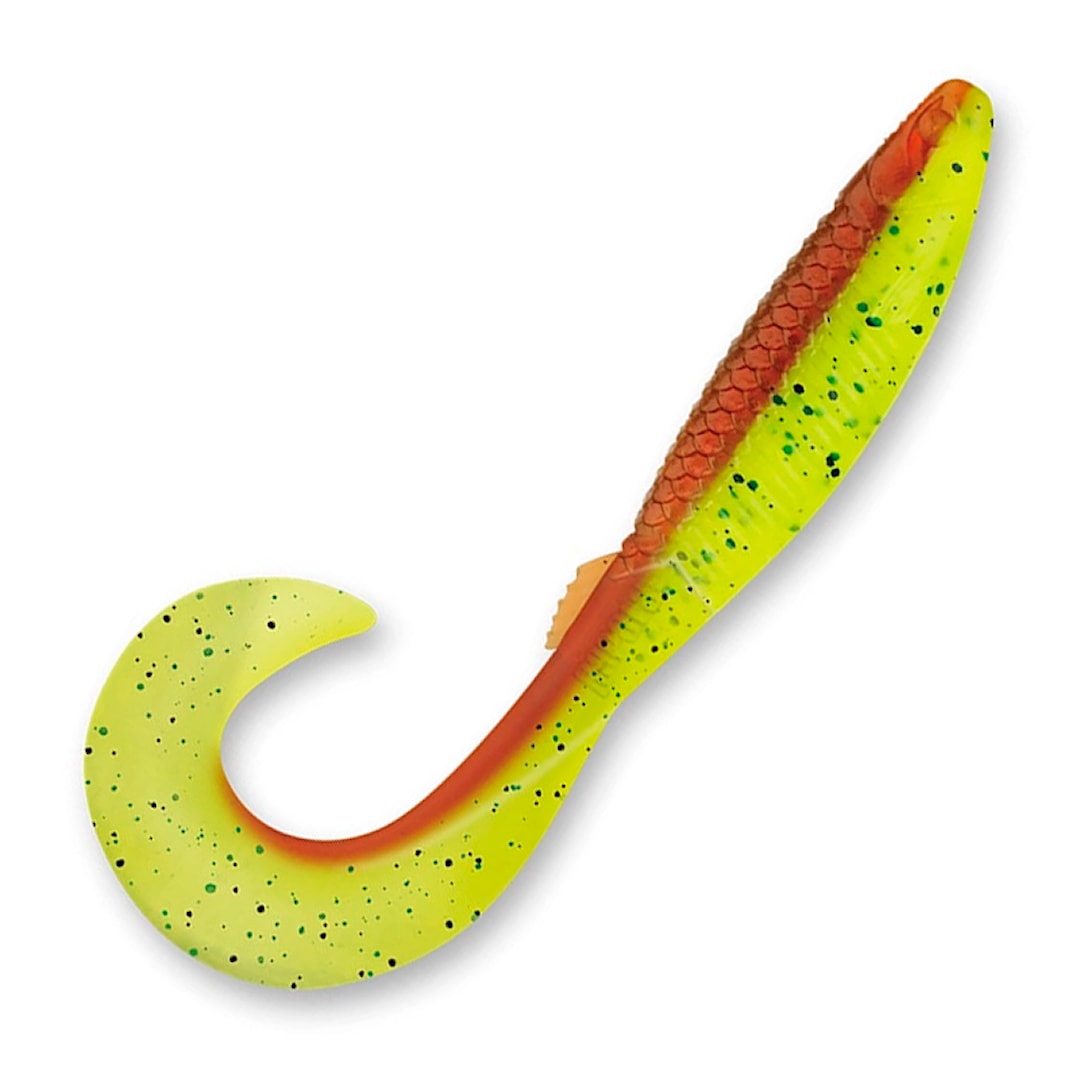 Rapala CrushCity The Curl 7,5 cm jigg 4 st/pkt Motor Oil Chartreuse