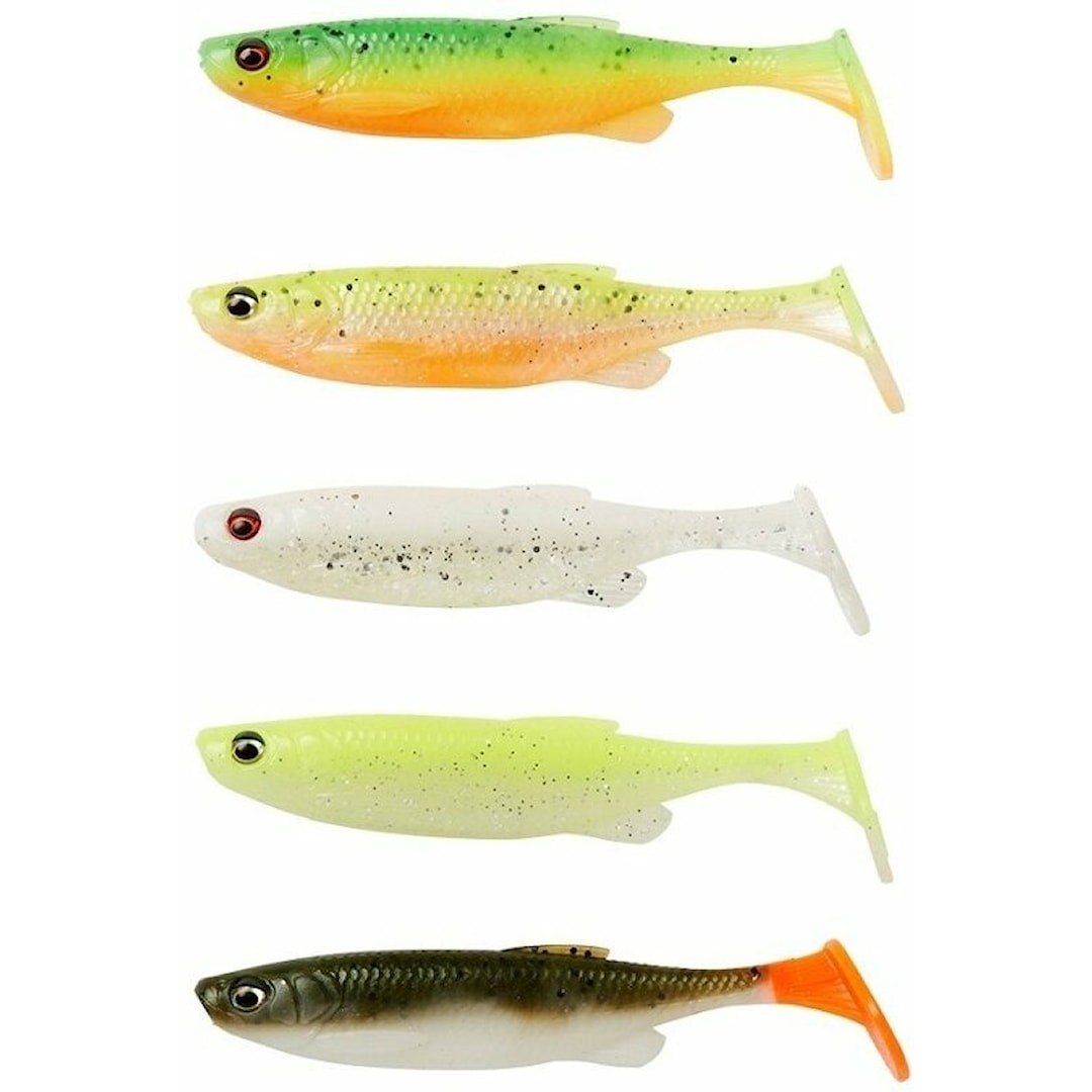 Savage Gear Fat Minnow T-Tail 7,5 cm jigi Dark Water Mix 5 kpl/pkt