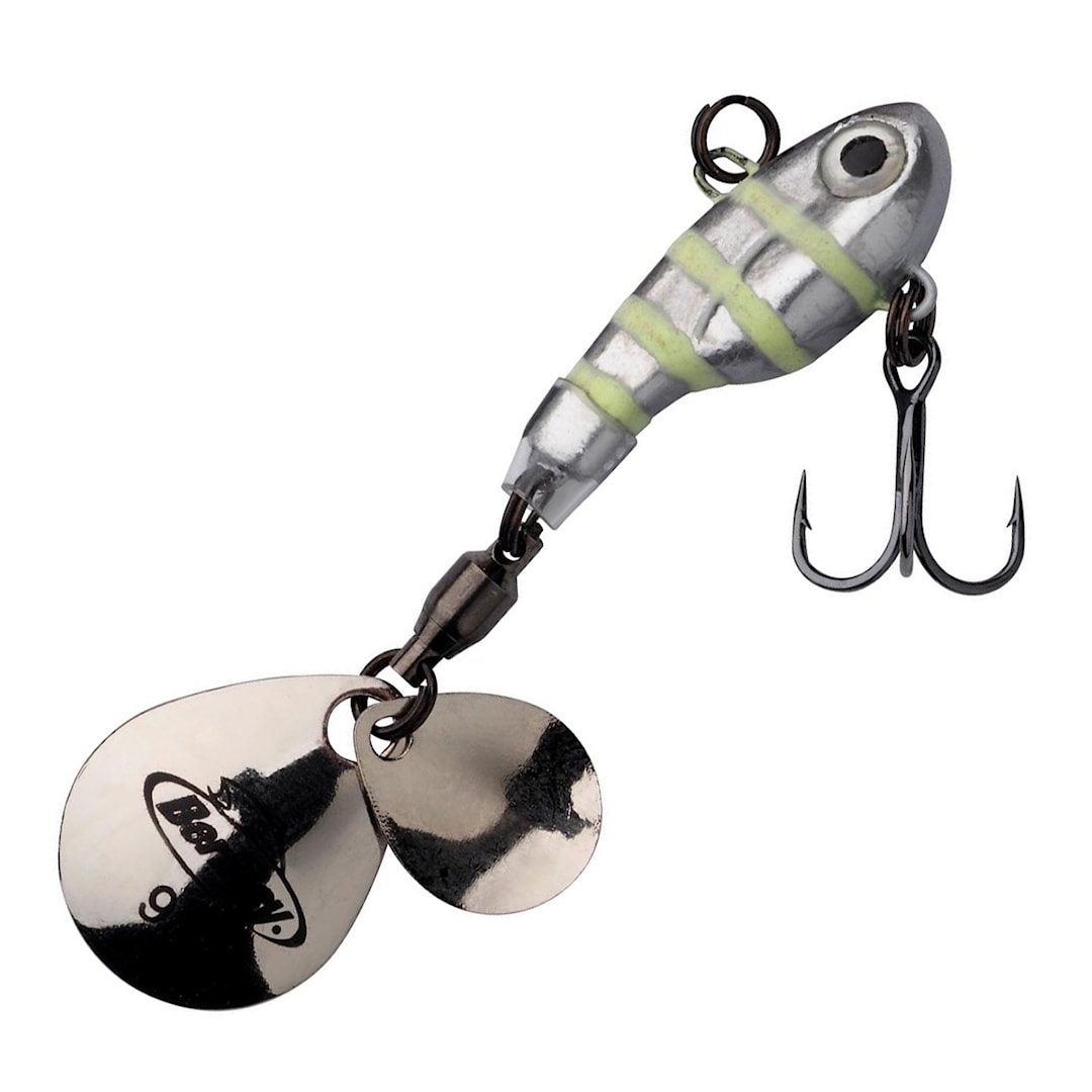 Läs mer om Berkley Pulse Spintail 9 g Glow Silver Zebra