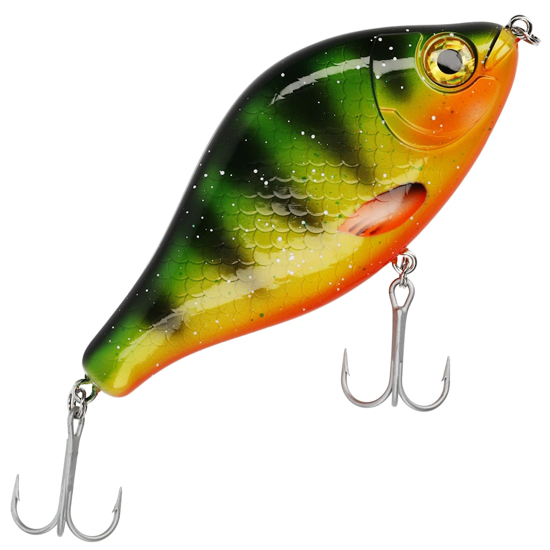 Läs mer om Mikado MFT Jerk 10 cm jerkbait Hot Perch