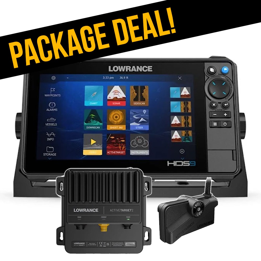  Lowrance ActiveTarget2 Module + Transducer + Mounts