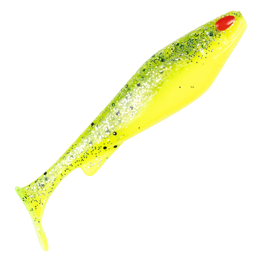 Daiwa Prorex Lazy Shad 9 cm jigg 4 st/pkt Chartreuse Shocker