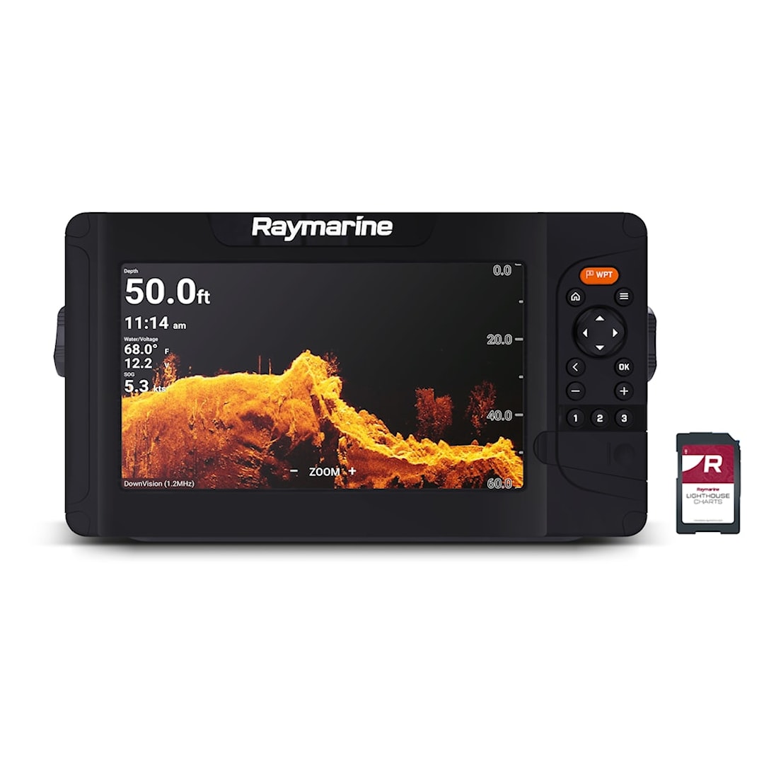 Raymarine Element 9 HV kombienhet + HV-100 givare + karta över Nordeuropa