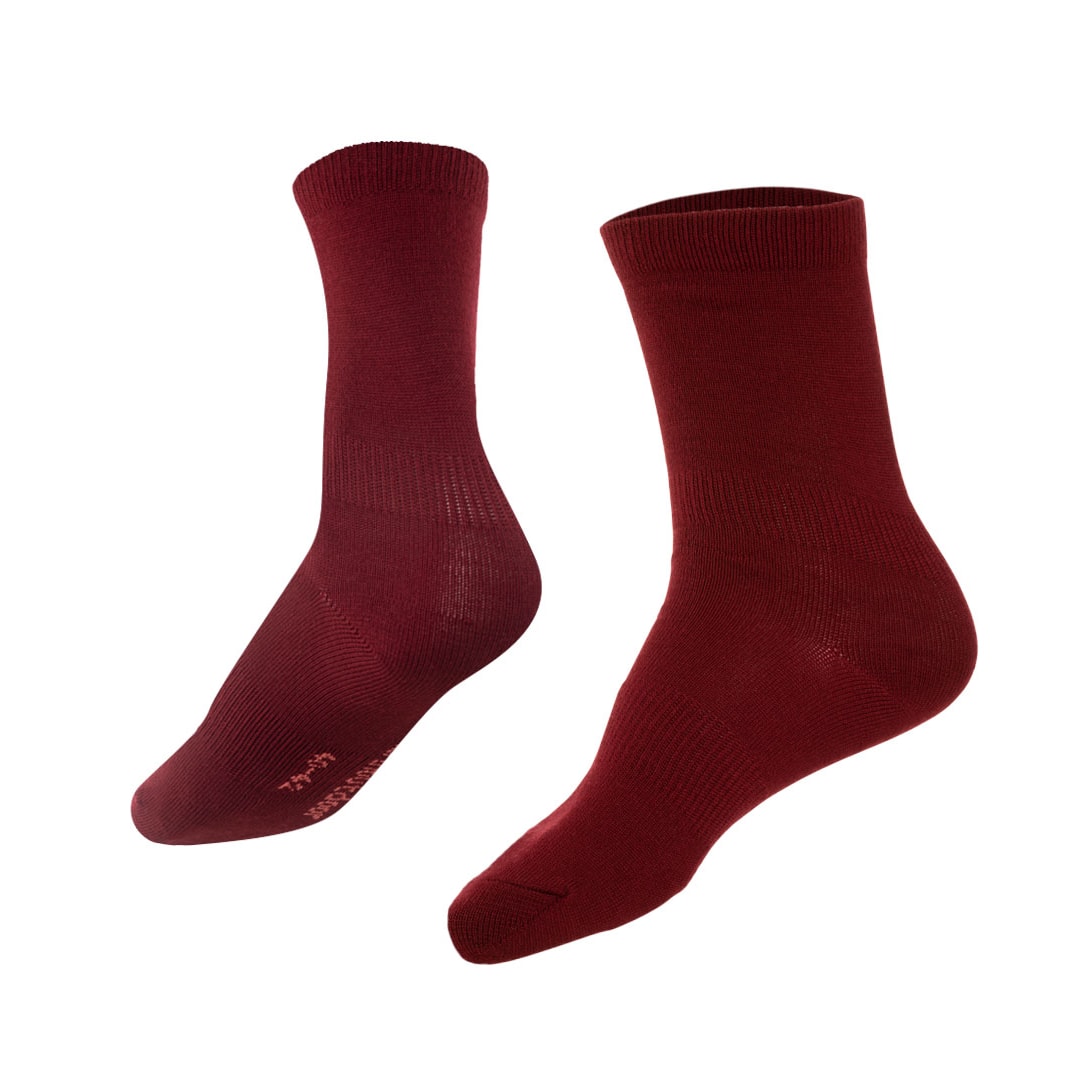 North Outdoor All Day Basic merinosockor rabarberröda 40-42