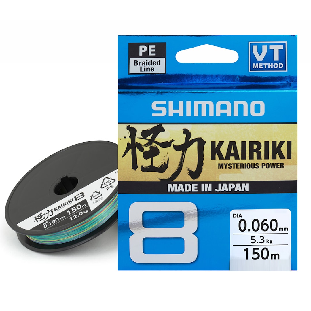 Shimano Kairiki 8 Multicolor 300 m flätlina