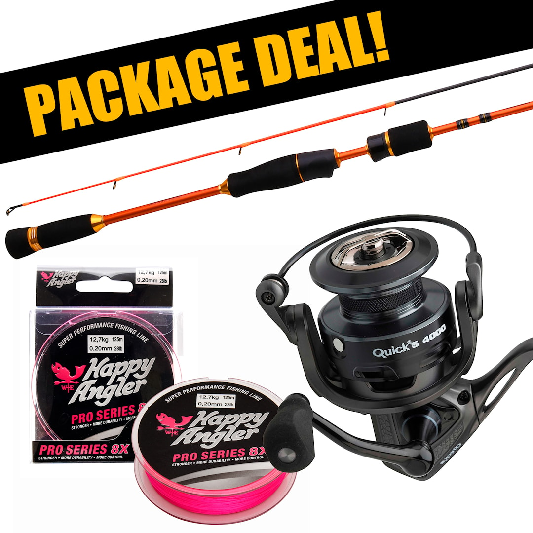 Patriot XXX Sea Trout Spinning Reel Set with Braided Line