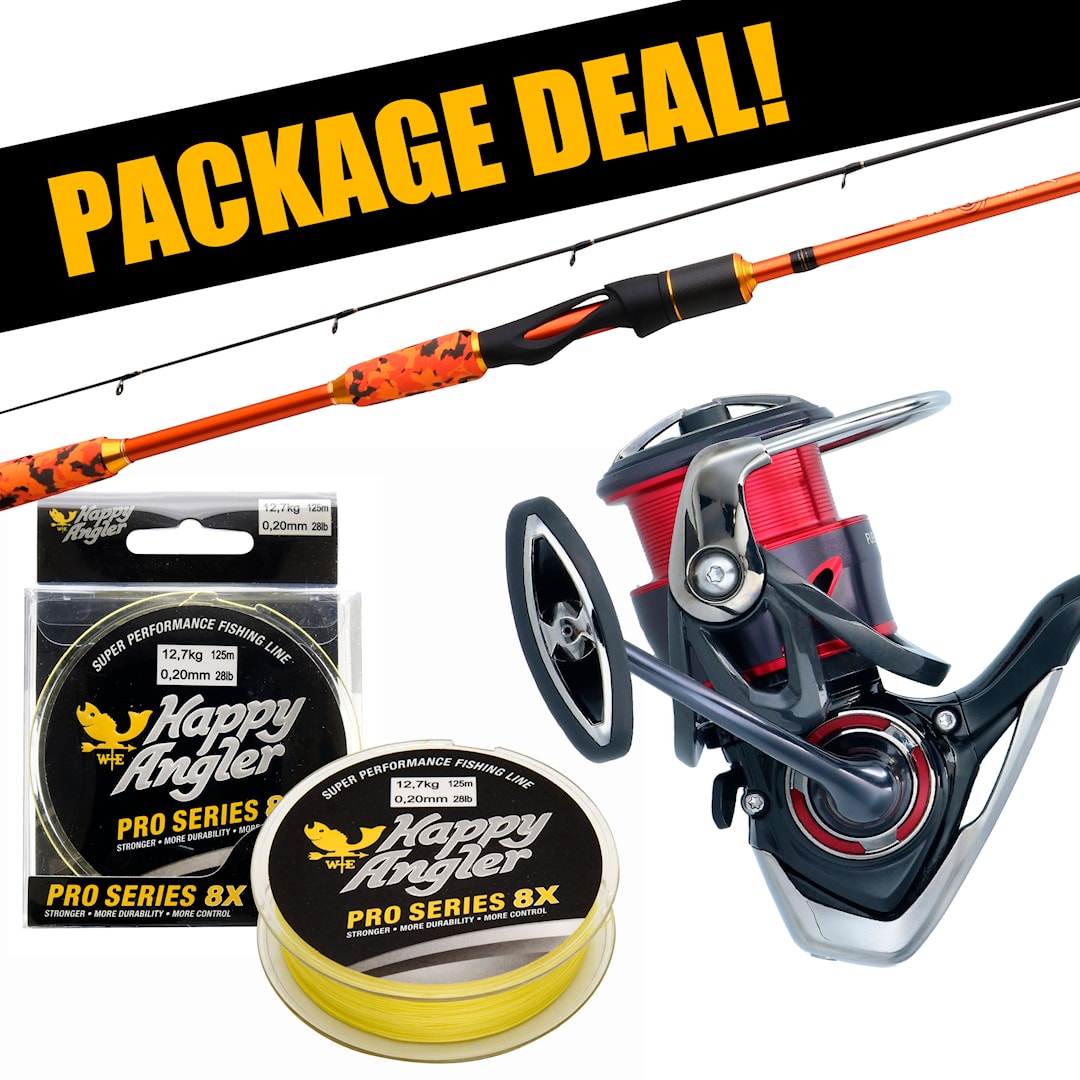 Patriot Fireball Xtreme Seatrout + Daiwa Fuego haspelset med flätlina