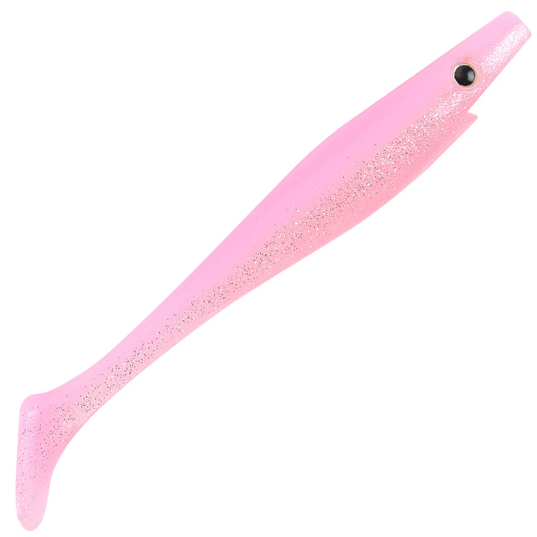 Strike Pro Piglet Shad 85 cm jigi 8 kpl/pkt Bubblegum Shiner