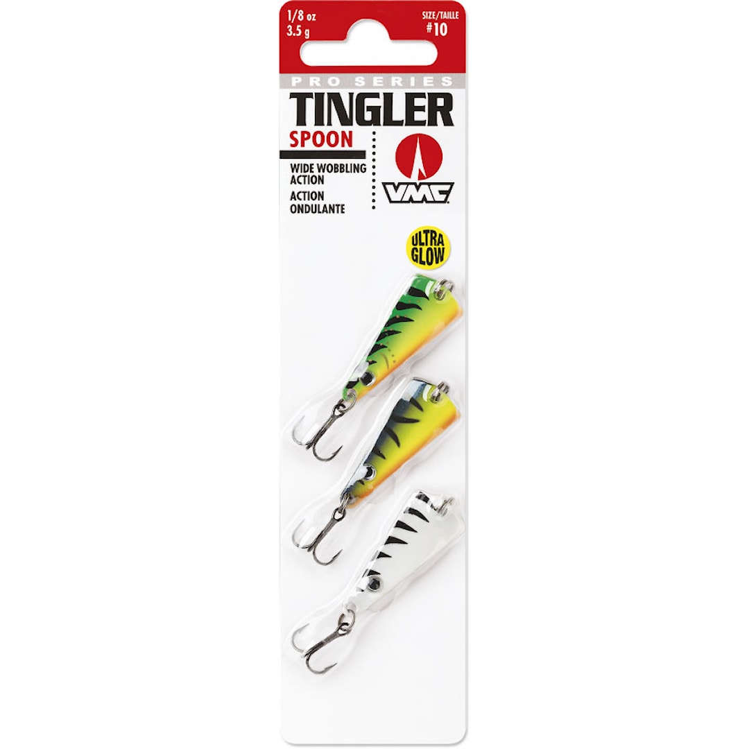 VMC Tingler Spoon Kit 35 g Live UV vertikalpirk 3 st / pkt