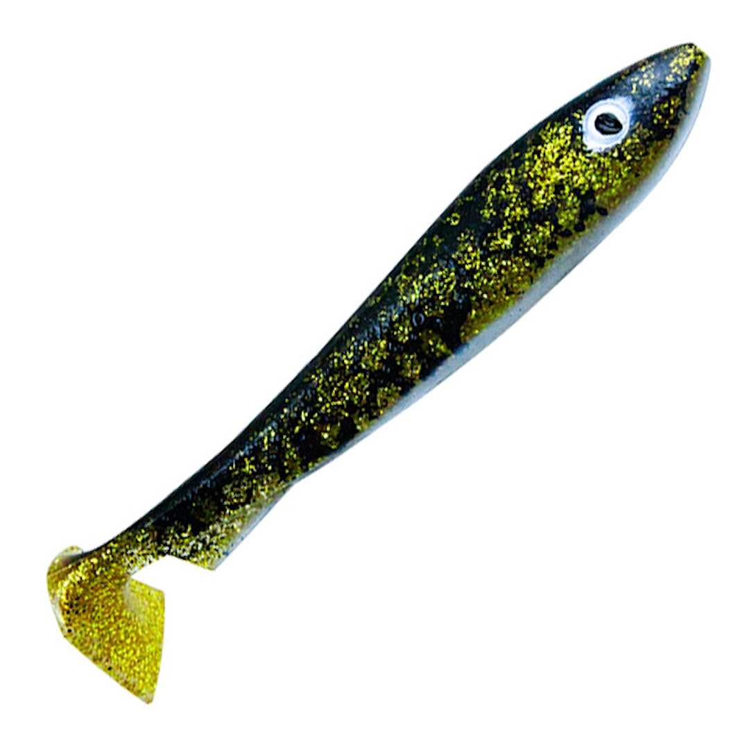 Läs mer om Svartzonker McRubber Offset 19 cm jigg 2 st/pkt Lake Miltona Walleye