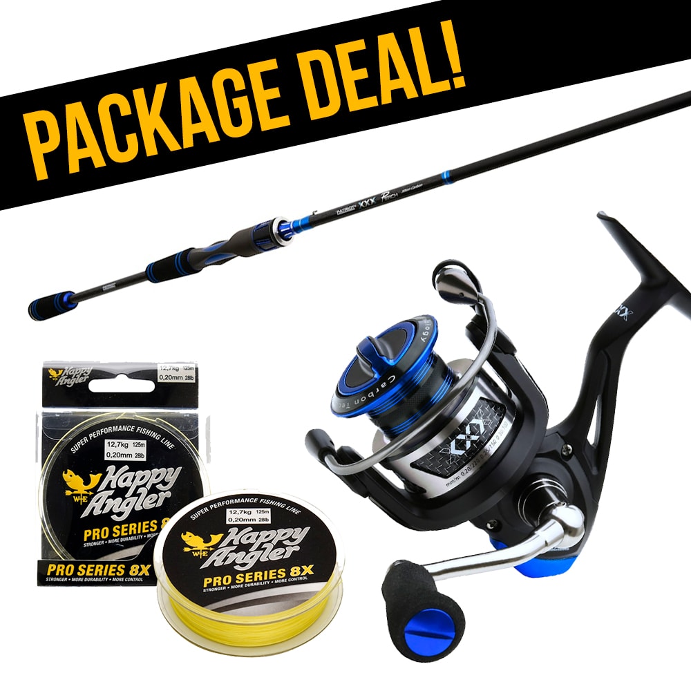 Patriot XXX Sea Trout Spinning Reel Set with Braided Line
