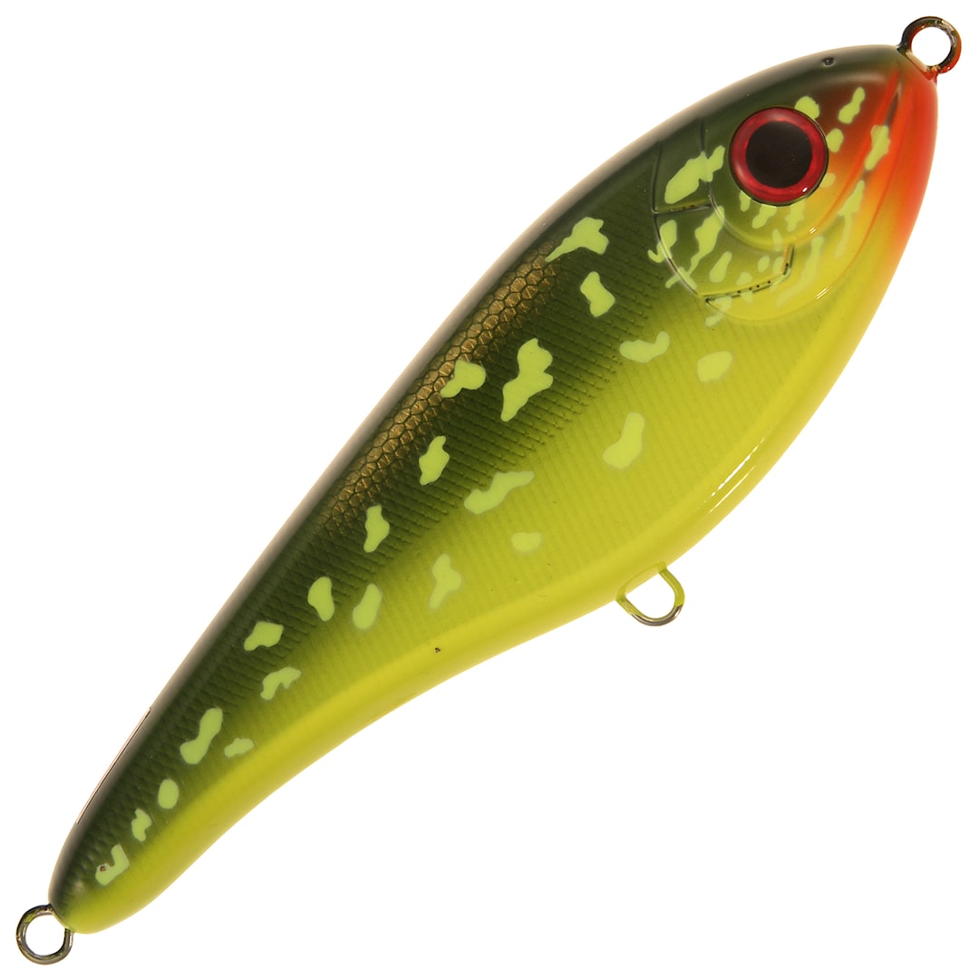 Strike Pro Buster Jerk uppoava 15 cm jerkki Hot Pike