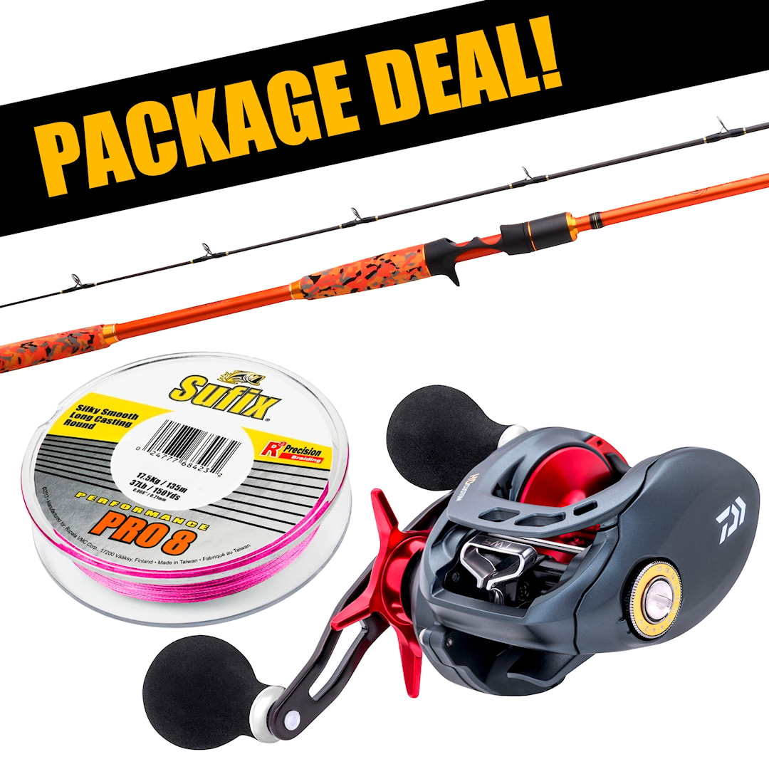 Läs mer om Patriot Fireball Xtreme Pike + Daiwa Tatulion multirullset med flätlina