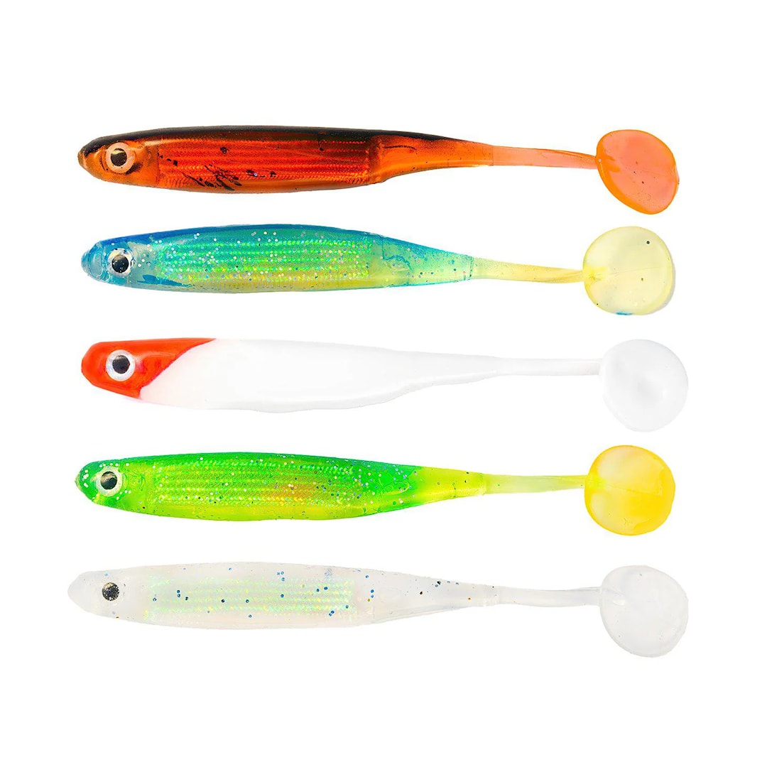 Fladen Glimmer Shimmer 10 cm jiggsortiment 5 st/pkt