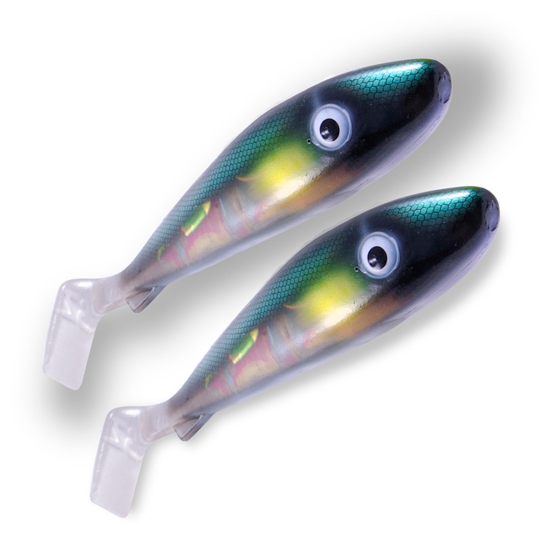 Svartzonker Flash Series McRubber Jr 17 cm 2 st/pkt Green Sunshine