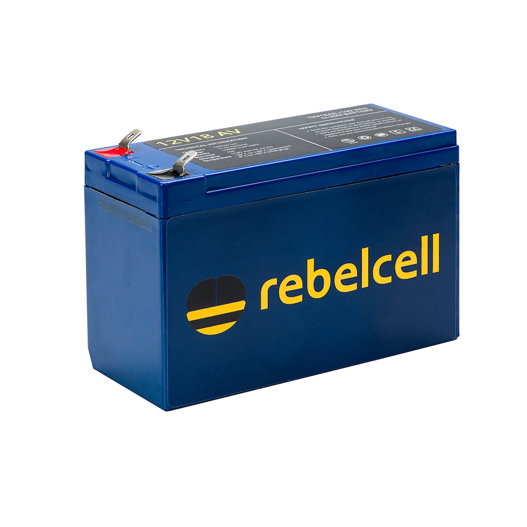 Rebelcell 12V 18 Ah litiumbatteri