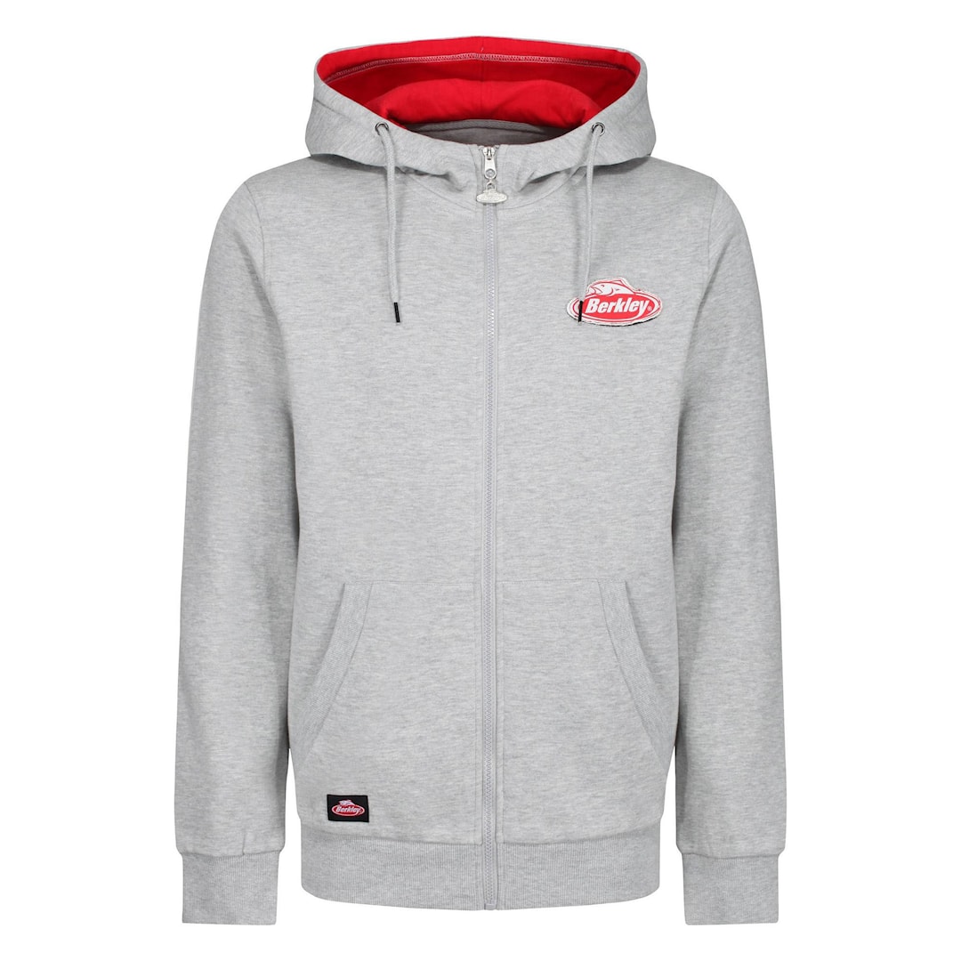 Berkley Zipped Hoody Grey huvtröja L