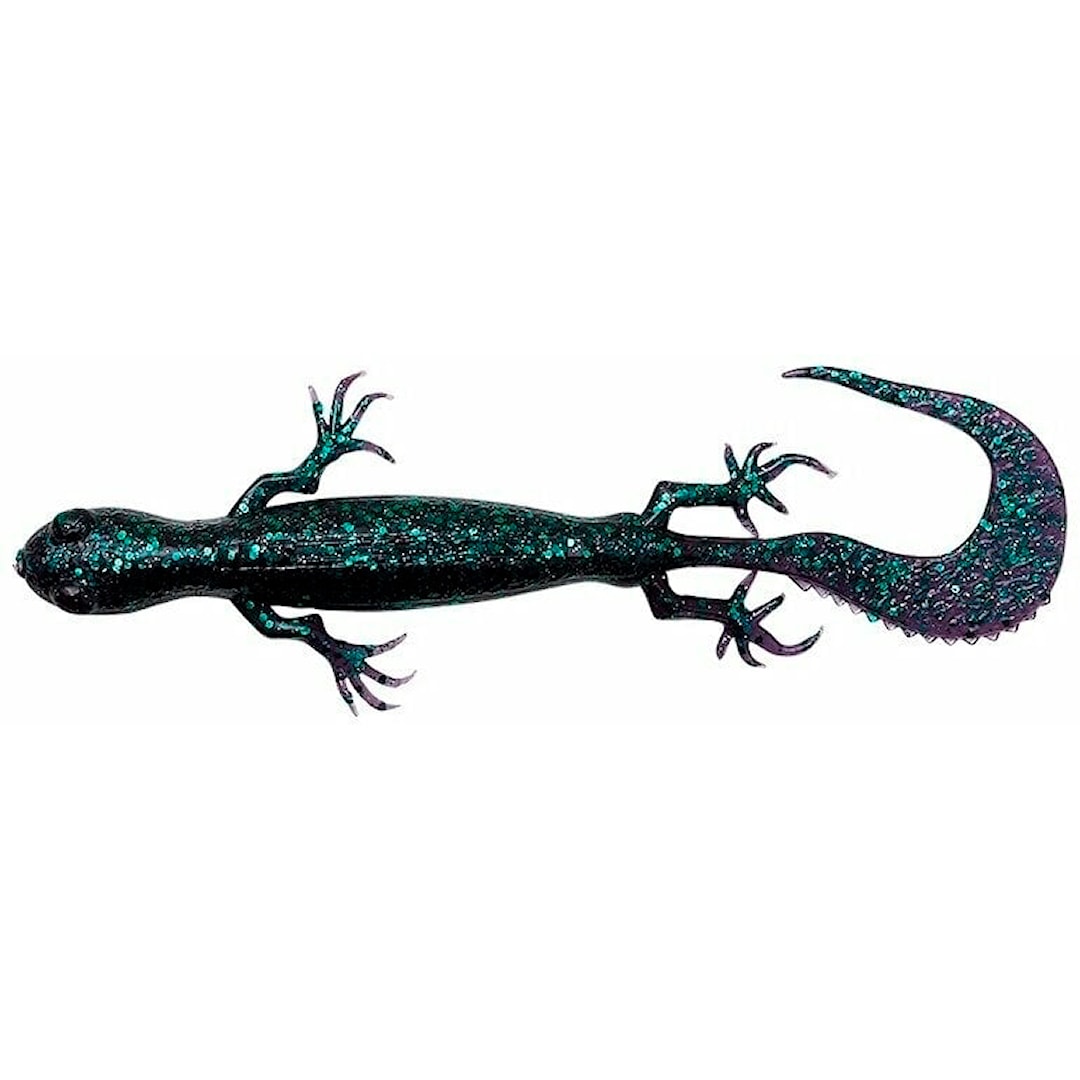 Läs mer om Savage Gear 3D Lizard 10 cm jigg 6 st/pkt Green Pumpkin Purple