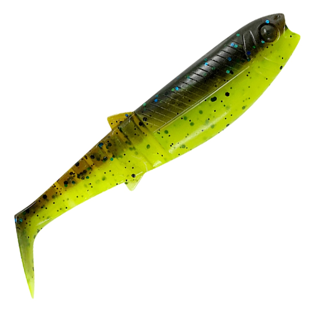 Läs mer om Savage Gear Cannibal Shad 17,5 cm 2 st/pkt Chartreuse Pumpkin