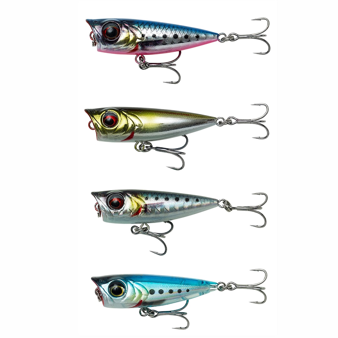 Läs mer om Savage Gear 3D Minnow Popper 4,3 cm sortiment 4 st