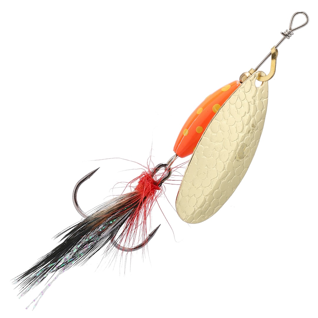 Mikado M-Grub 9 g spinnare Gold / Red Tiger