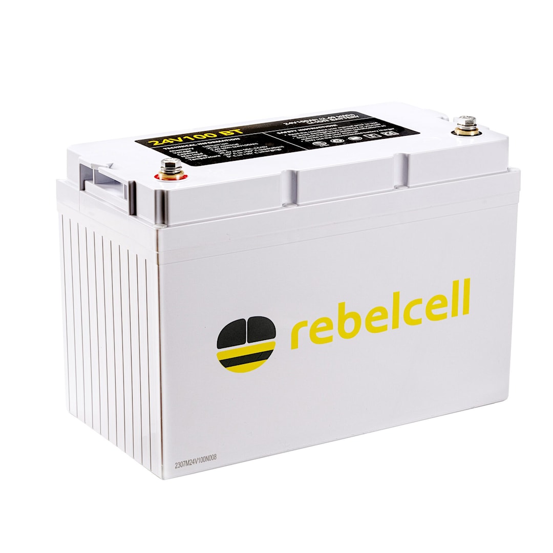 Rebelcell 24V 100 Ah Bluetooth litiumakku