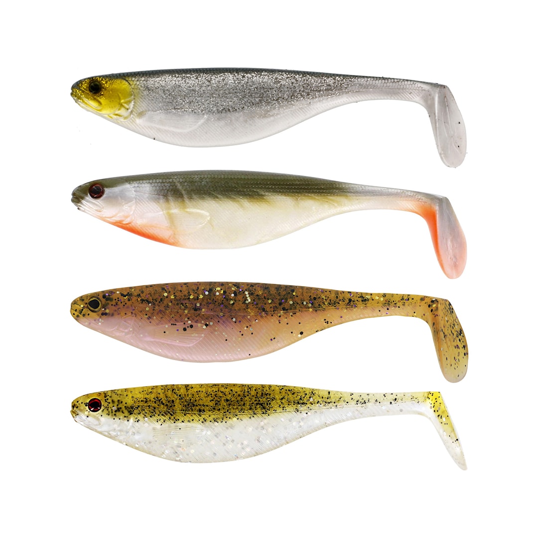 Läs mer om Westin Shadteez Shadtail 7 cm jigg 4 st/pkt Clear Water Mix