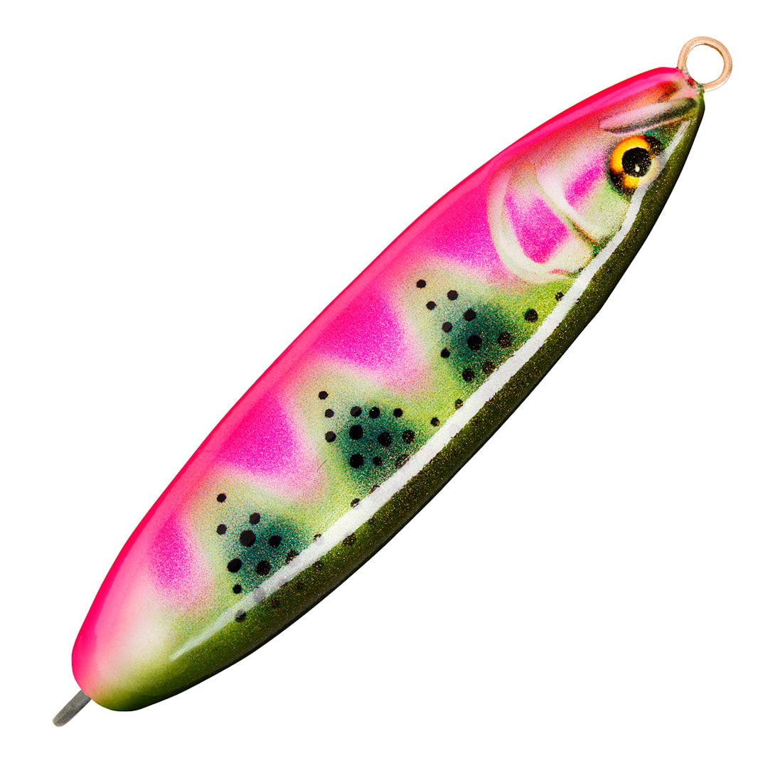 Läs mer om Rapala Weedless Minnow Spoon 8 cm 30år specialfärger Artistic Rainbow Trout